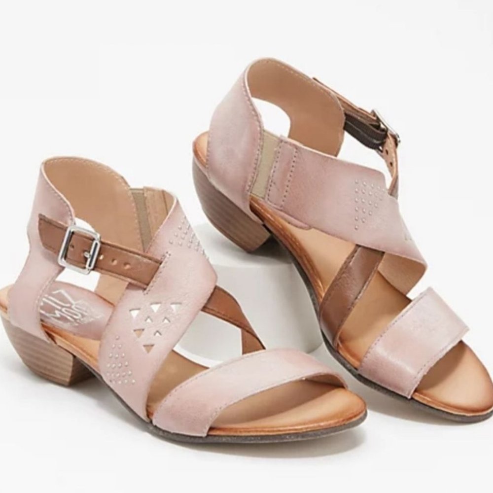 Miz Mooz Cienna Sandals Women's 6.5-7W EU37W Pink Pearl NEW